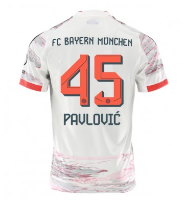 Bayern Munich Aleksandar Pavlovic #45 Seconda Maglia 2025-26 Manica Corta